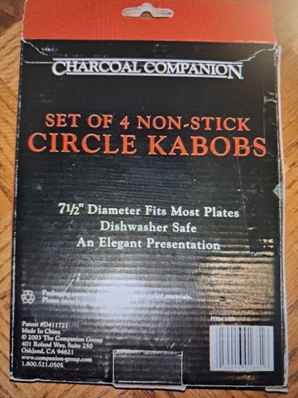 NIB Charcoal Champion Circle Kabobs Set of 4